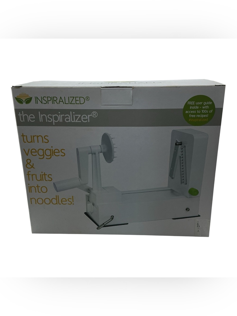 In Box Used Inspiralized: Turn Vegetables into Noodles Machine Peeler in White